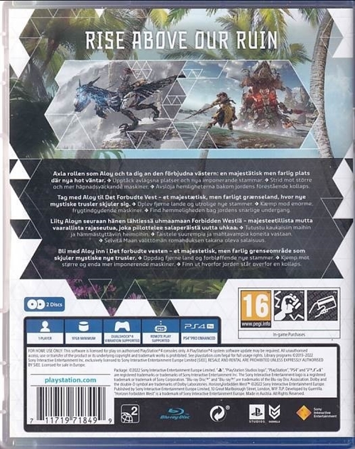 Horizon Forbidden West  - PS4 Spil (B Grade) (Genbrug)